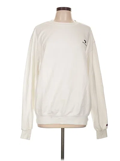 Pre-owned Champion Sweatshirt In White