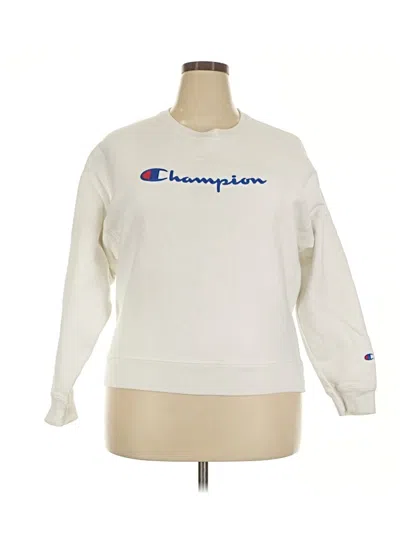 Pre-owned Champion Sweatshirt In White