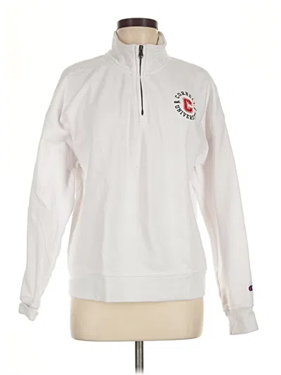 Pre-owned Champion Sweatshirt In White