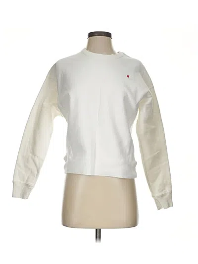 Pre-owned Champion Sweatshirt In White