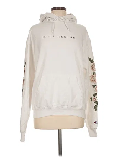 Pre-owned Champion Sweatshirt In White