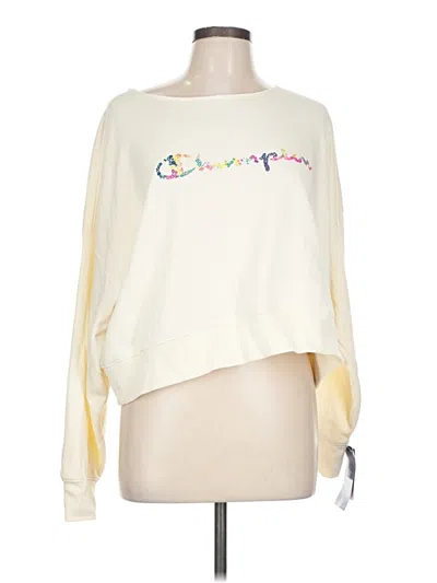 Pre-owned Champion Sweatshirt In Yellow