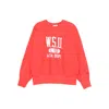 Champion Crew Neck Sweatshirt Featuring Ribbed Cuffs In Red