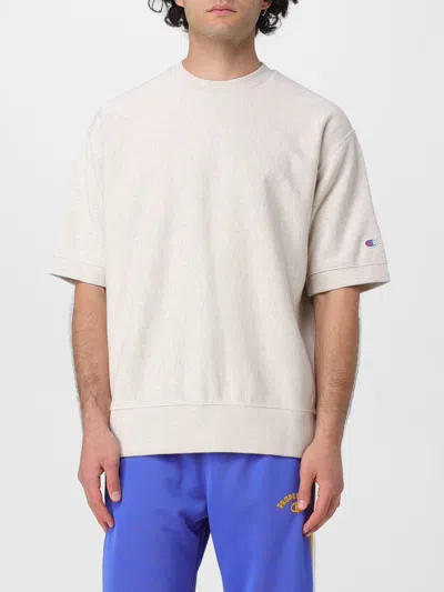Champion Cotton Blend T-shirt In Neutral
