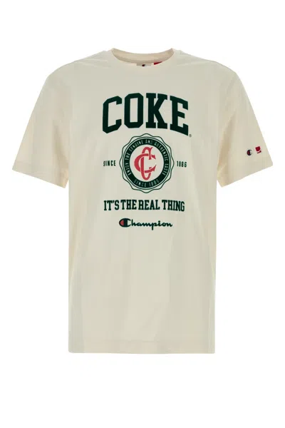 Champion Graphic Print Coca Cola T-shirt In Neutral