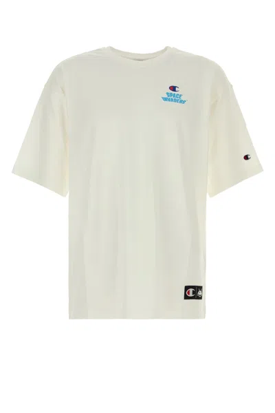 Champion Graphic Print Space Invaders T-shirt In White