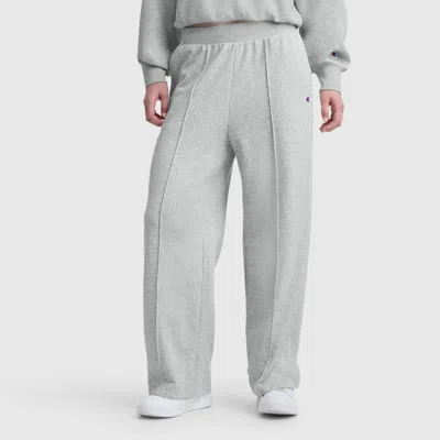 Champion Tackle Open Bottom Pant, C Logo In Gray