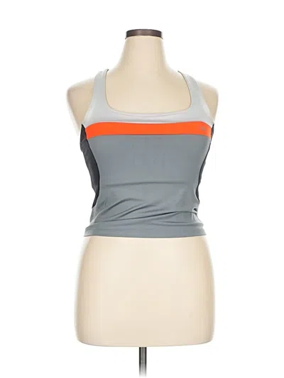 Pre-owned Champion Tank Top Gray Halter Neckline Tops