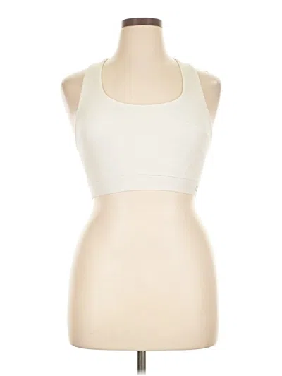 Pre-owned Champion Tank Top Ivory Halter Neckline Tops In White