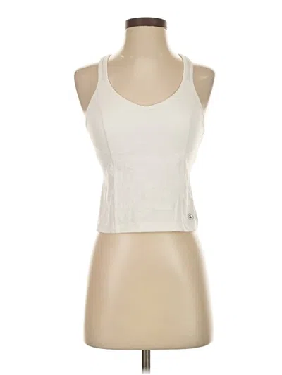 Pre-owned Champion Tank Top Ivory Halter Neckline Tops In White