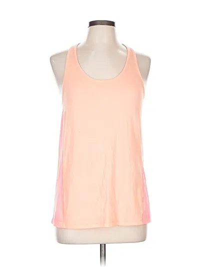Pre-owned Champion Tank Top Orange Halter Neckline Tops