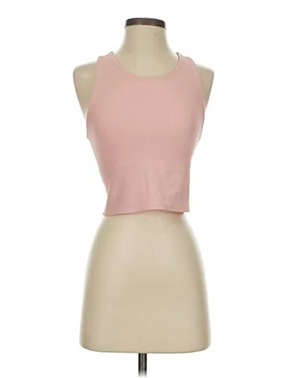 Pre-owned Champion Tank Top Pink Halter Neckline Tops