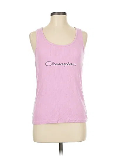 Pre-owned Champion Tank Top Pink Strapless Neckline Tops