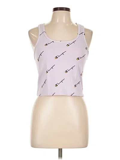 Pre-owned Champion Tank Top Purple Halter Neckline Tops