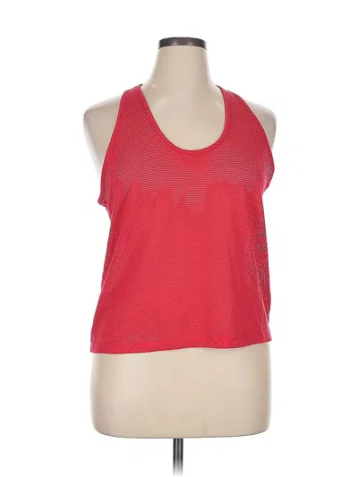 Pre-owned Champion Tank Top Red Halter Neckline Tops