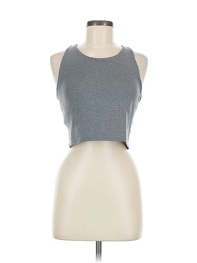 Pre-owned Champion Tank Top Silver Halter Neckline Tops