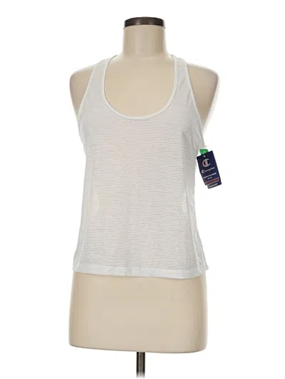 Pre-owned Champion Tank Top White Halter Neckline Tops