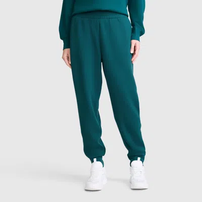 Champion Taper Leg Jogger With Zippers In Deep Teal