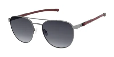Champion Teo Polarized C03 Occhiali Da Sole Gunmetal Per Uomo In Gray
