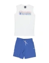 Champion Toddler Boy Co-ord White Size 7 Cotton In Blue