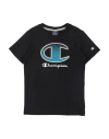 Champion Babies'  Toddler Boy T-shirt Black Size 7 Cotton
