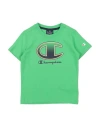 Champion Babies'  Toddler Boy T-shirt Green Size 7 Cotton