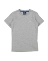Champion Toddler Boy T-shirt Grey Size 5 Cotton In Gray