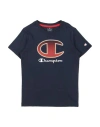 Champion Toddler Boy T-shirt Midnight Blue Size 7 Cotton In Neutral