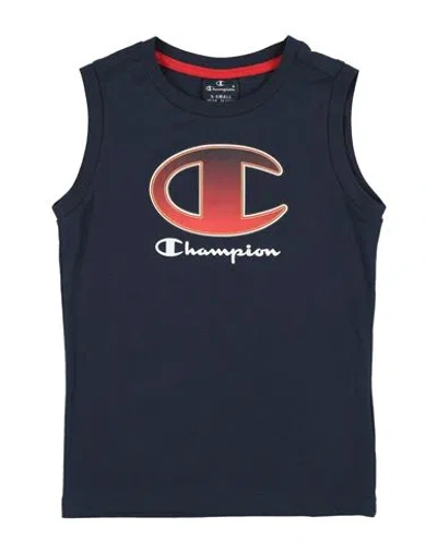 Champion Babies'  Toddler Boy T-shirt Navy Size 7 Cotton In Blue