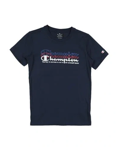 Champion Babies'  Toddler Boy T-shirt Navy Size 7 Cotton In Blue