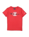 Champion Toddler Boy T-shirt Red Size 5 Cotton In Red