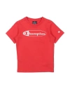 Champion Toddler Boy T-shirt Red Size 7 Cotton In Red
