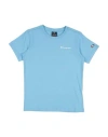 Champion Babies'  Toddler Boy T-shirt Sky Blue Size 7 Cotton