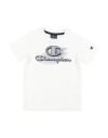 Champion Babies'  Toddler Boy T-shirt White Size 3 Cotton