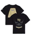Champion Toddler Boys And Girls  Black Wake Forest Demon Deacons Super Hero T-shirt In Black