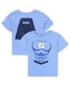 Champion Toddler Boys And Girls  Carolina Blue North Carolina Tar Heels Super Hero T-shirt In Blue