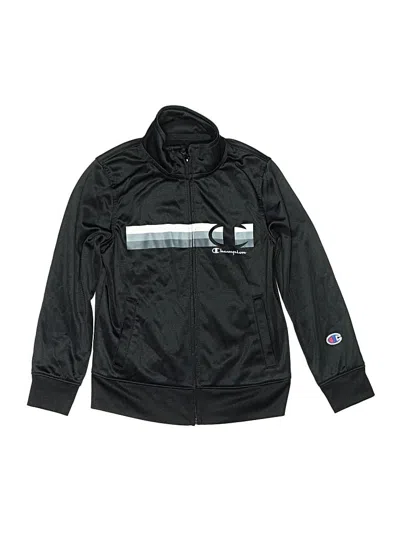 Pre-owned Champion Kids' Track Jacket In Black