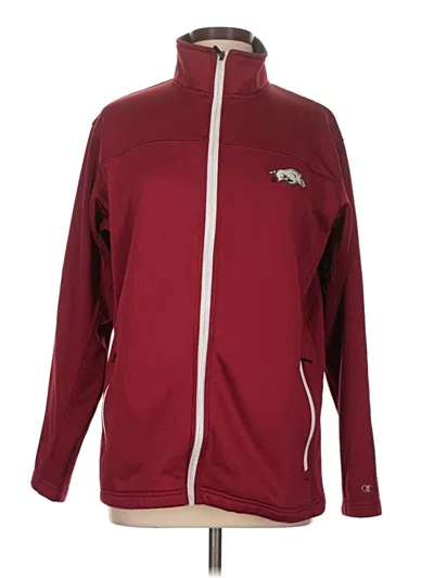 Pre-owned Champion Track Jacket In Burgundy