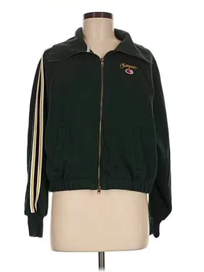 Pre-owned Champion Track Jacket In Green