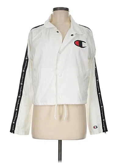Pre-owned Champion Track Jacket In White