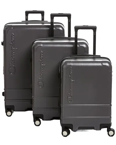 Champion Trailblazer Expandable 3pc Luggage Set In Gray
