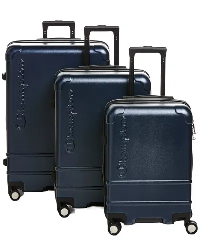 Champion Trailblazer Expandable 3pc Luggage Set In Red