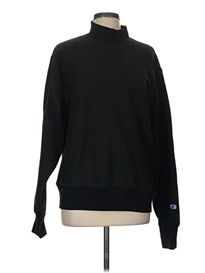 Pre-owned Champion Turtleneck Sweater In Black