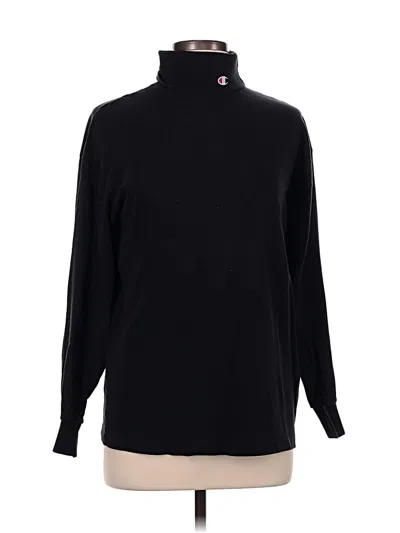 Pre-owned Champion Turtleneck Sweater In Black