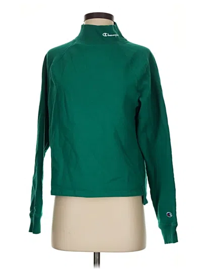 Pre-owned Champion Turtleneck Sweater In Green