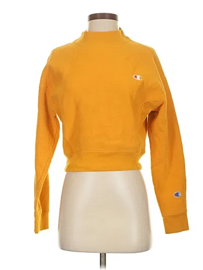 Pre-owned Champion Turtleneck Sweater In Yellow