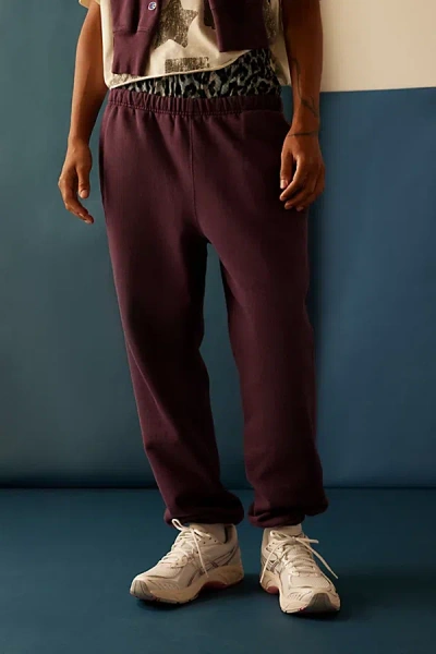 Champion Uo Exclusive Stadium Reverse Weave Jogger Sweatpant In Plum At Urban Outfitters