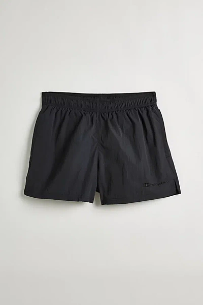 Champion Uo Exclusive Woven Taslan 6" Short In Black At Urban Outfitters