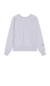 Champion Usa Reverse Weave Crew Sweatshirt In Grey