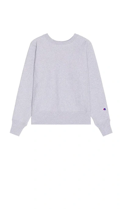 Champion Usa Reverse Weave Crew Sweatshirt In Grey